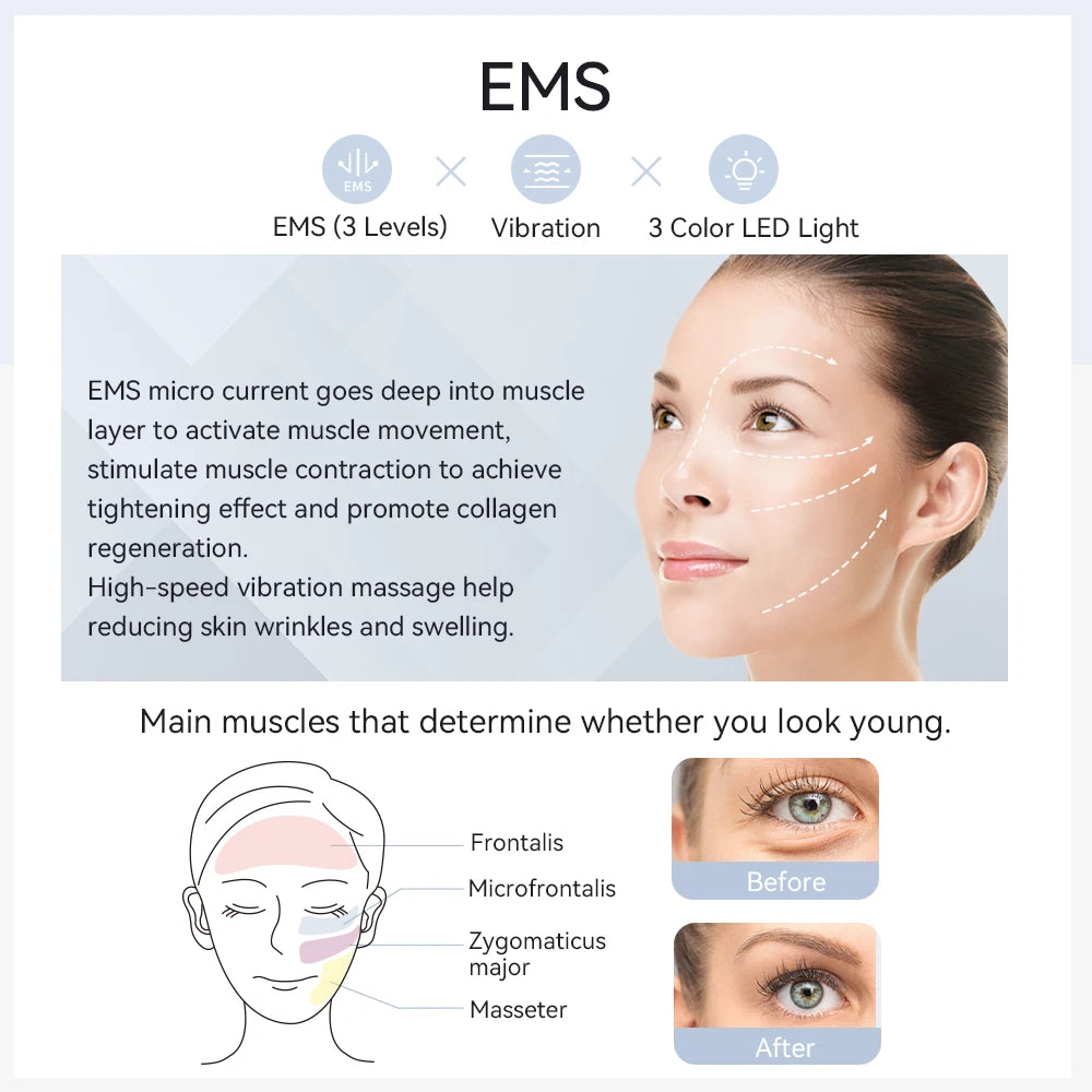 EMS Masajeador Facial Pro: Lifting Facial