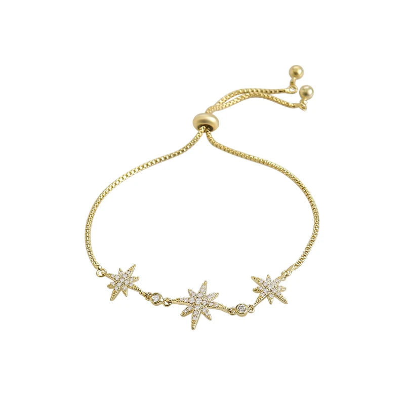 Pulsera ajustable de estrellas.